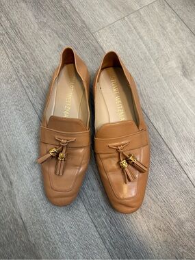 Stuart Weitzman - Wylie leather loafers brown tan size 9